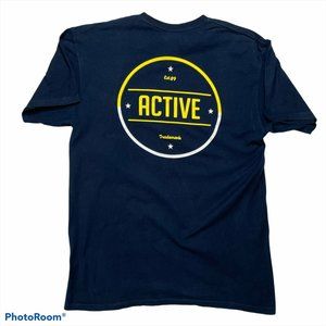 Active Trademark Est. 89 T Shirt Blue size Large